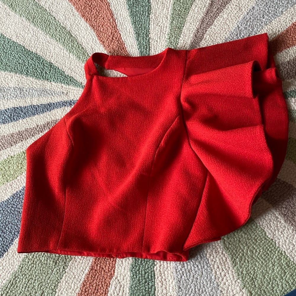 C/MEO Collective Ruffle Sleeve Top